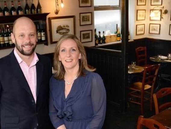 David Straker and Johanna Straker of Harrogate's popular William & Victoria Restaurant and Wine Bar.
