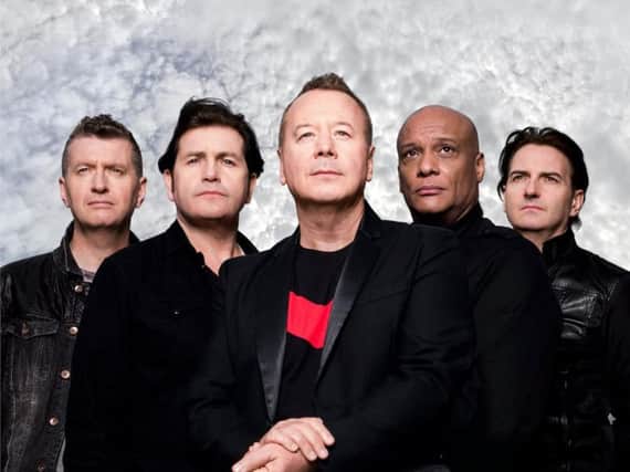 Simple Minds today with Charlie Burchill, second from right, and Jim Kerr, centre.