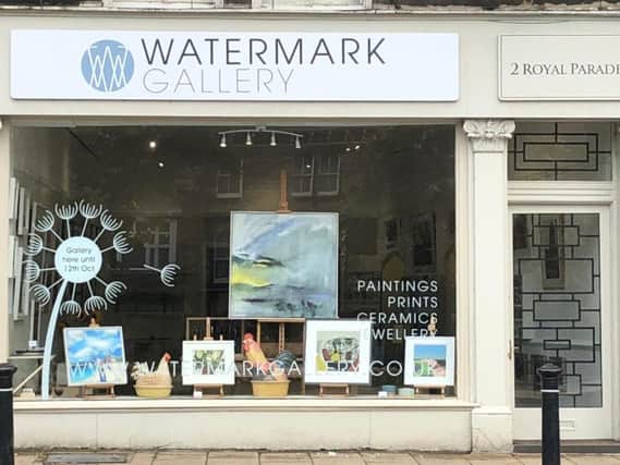 The pop-up Watermark Gallery at Royal Parade in Harrogate.