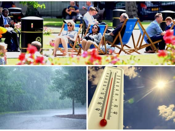 In general, the temperatures will still be relatively warm, with a mixture of sunny intervals, cloud, light showers and potentially thunder.