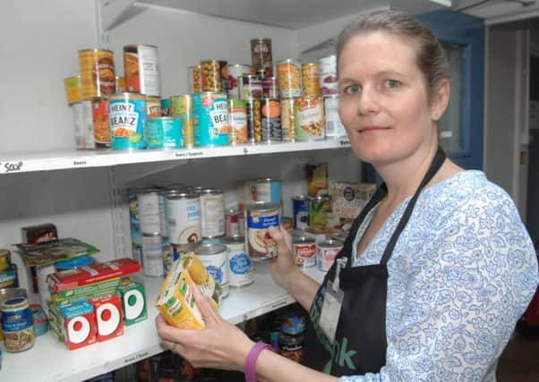 NAWN 1807241AM3 Wetherby Food Bank. Project manager Claire Fleetwood. (1807241AM3)