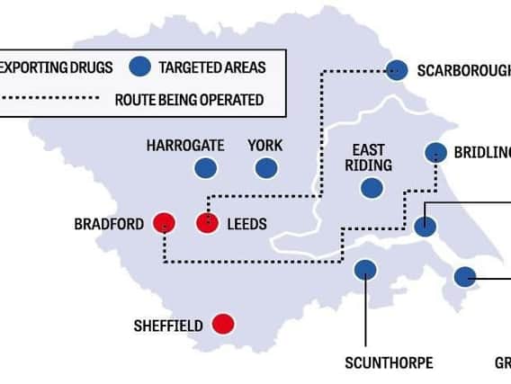 A number of areas across Yorkshire are believed to have been targeted