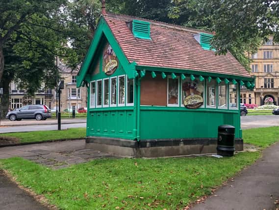 The cabman's shelter at Harrogate's Montpellier Hill.