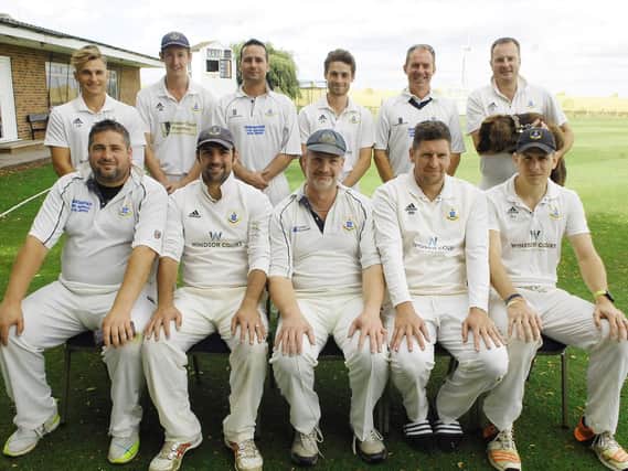 Goldsborough CC line up before Saturday's victory over title-chasing Helperby. Picture: Adrian Murray