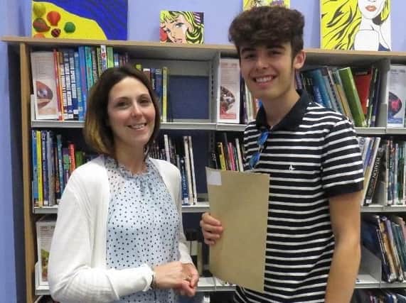 Brad Newby, Year 13, who will be studying English Literature at Leeds University.