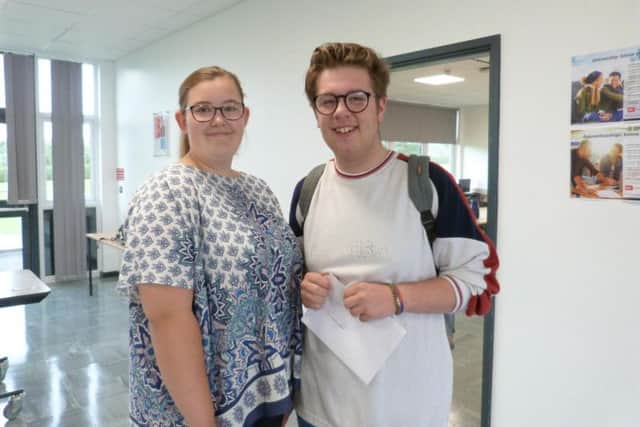 Chloe Ramsay and Ben Rothery both achieved the results they needed to take the first steps in their teaching careers.