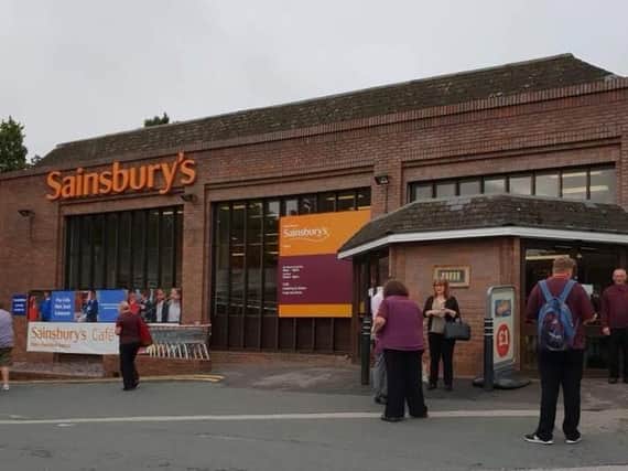 Staff and customers have been evacuated from Sainsbury's.Picture: Gaynor Gray.