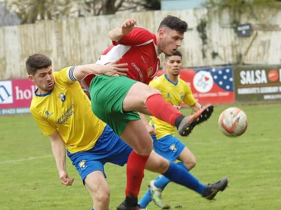 Josh Underwood fired Harrogate Railway into an early lead at Hemsworth. Picture: Adrian Murray
