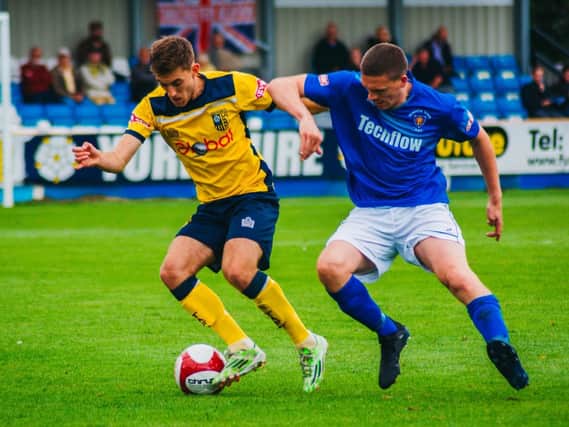 Tadcaster Albion lost out 3-0 at home to Morpeth Town on Bank Holiday Monday. Picture: Matthew Appleby