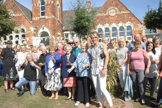 NAWN 1809011AM3 Old Girls School Sherburn. Just some of the many guests at the opening of the new community centre at the Old Girls School.   (180911AM3)