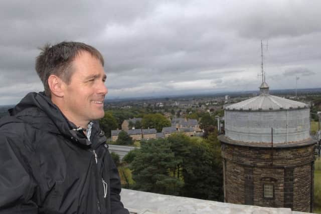 Dave Bradbrook looks over Harrogate from Harlow Tower.