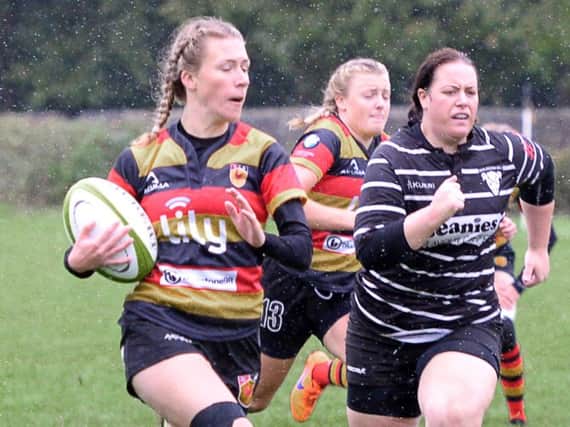 Harrogate RUFC blew away visiting Darlington at the Stratstone Stadium on Saturday. Picture: Richard Bown