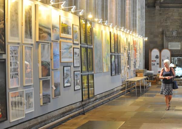 Ripon Cathedral is hosting the Great North Art Show.