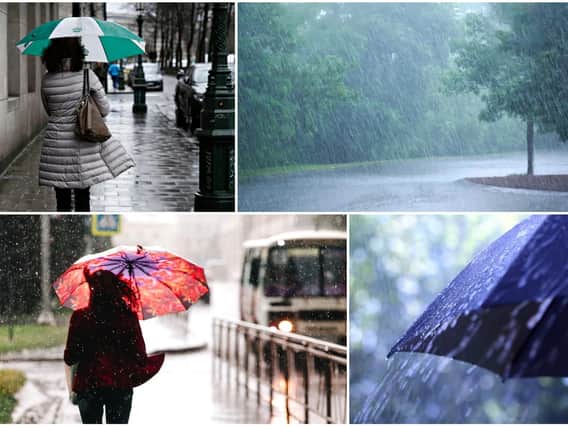 The Met Office have issued yellow weather warnings for Yorkshire, as heavy downpours and strong winds are set to hit