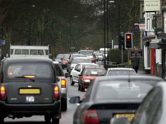 Traffic congestion on Skipton Road in Harrogate.