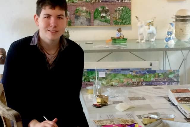 Environmentally and socially-influenced talented young artist James Owen Thomas.