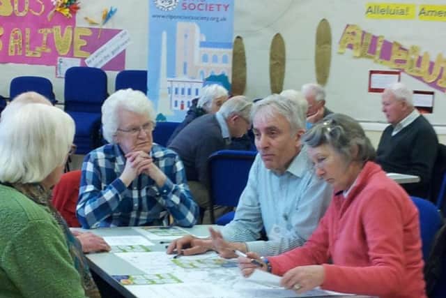 Members of Ripon Civic Society attending a meeting to discuss the Ripon City Plan.