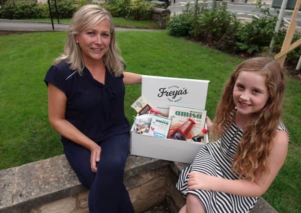 Carleen Booth, founder of Freya's Gluten Free World, with her niece, Freya Lehan, after whom the business is named.