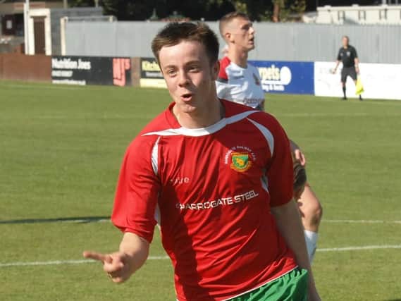 Sean Hunter was on target during Harrogate Railway's defeat at Handsworth Parramore. Picture: Adrian Murray