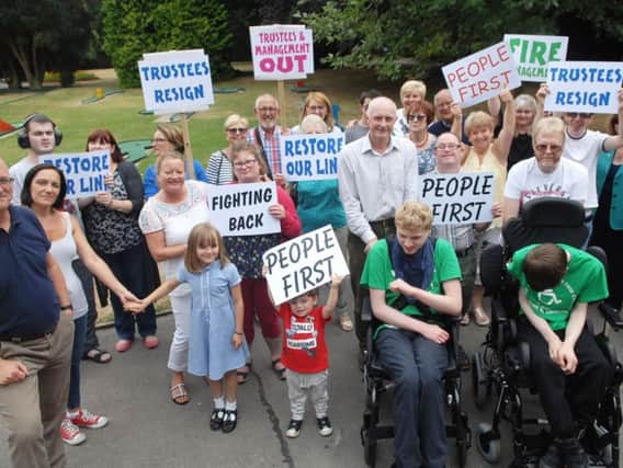 Parents and families affected by cuts to Ripon Community Link's services.