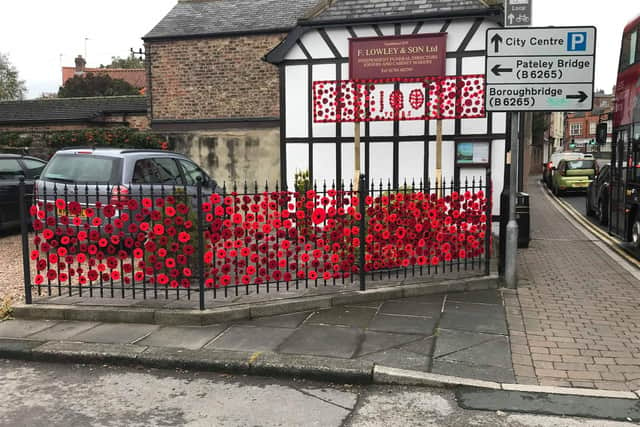 A breathtaking display outside F. Lowley and Son. Picture: Stuart Martin.