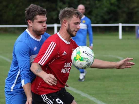 Steve Walker was on target for Knaresborough Town Reserves as they earned a point against Rawdon Old Boys. Picture: Craig Dinsdale