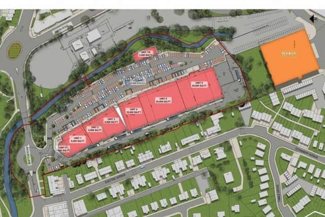 The proposed plans for Harrogate Spa Retail Park.
