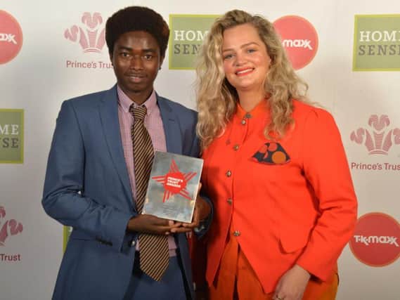 Abbas  with Nina Smith from Ascential at the awards ceremony.