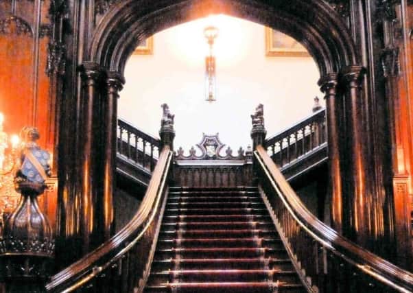 The grand staircase at Allerton Park. (Copyright - David Winpenny)
