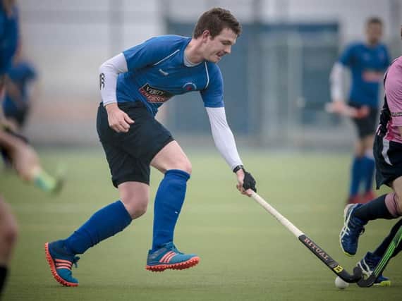 Andrew Clemerson was among the goals as Harrogate Mens 1s beat Bowdon in Saturday's top-of-the-table clash. Picture: Caught Light Photography