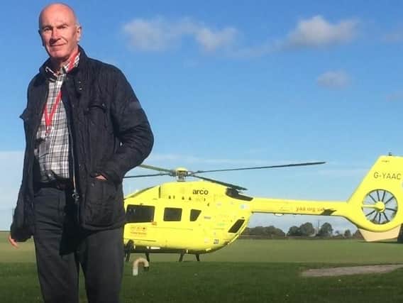 Scott Housley from Harrogate was rescued by a Yorkshire Air Ambulance crew