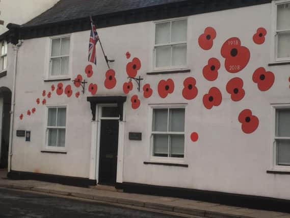 Spotty House in Knaresborough was decorated overnight