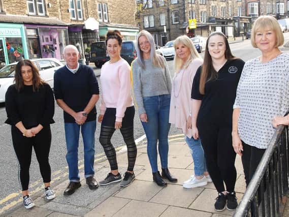 The Friendly face of Cold Bath Road: Kitty Lewis, Anthony Lewis, Lyndsay Wells,                                                           Louise Ford, Lesley Crowhurst , Charlotte and Pam Lewis.