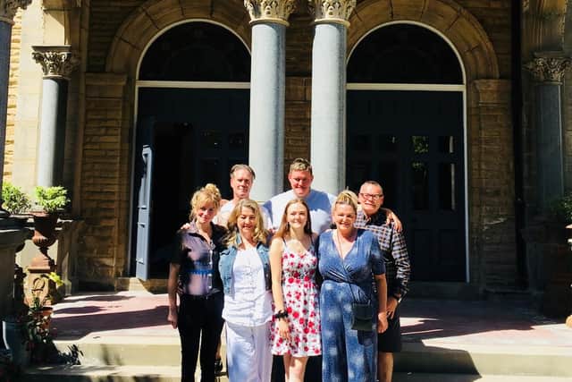 The owner of The Chapel in Harrogate, Mark Hinchcliffe, back row, left, with other contestants from Channel 4's Four in a Bed.