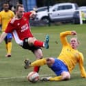 Brad Walker hit a hat-trick against Albion Sports. Picture: Craig Dinsdale