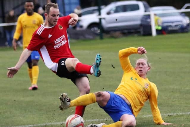 Brad Walker hit a hat-trick against Albion Sports. Picture: Craig Dinsdale