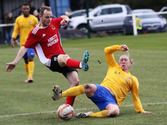 Brad Walker hit a hat-trick against Albion Sports. Picture: Craig Dinsdale