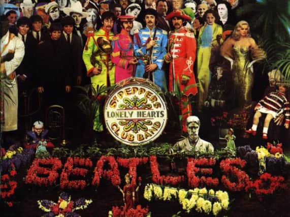 Part of the cover of The Beatles' classic Sgt Pepper album.