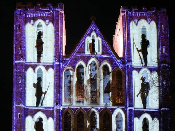 Ripon's stunning and poignant tribute to the fallen. Picture: Rodney Towers.