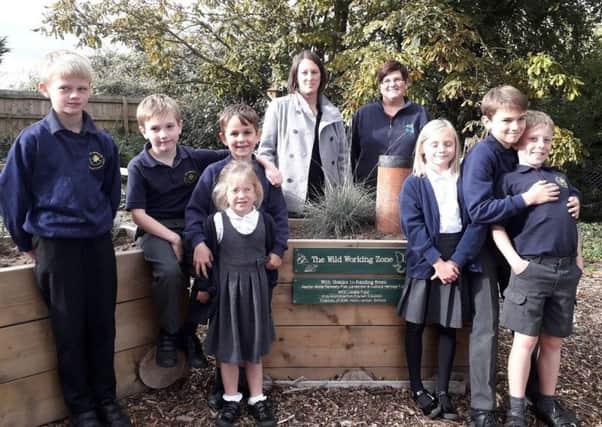 Kirk Hammerton Primary School pupils now have a new wildlife area.