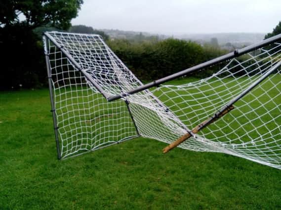 Goalposts at Roberts Crescent Park have been repeatedly vandalised.
