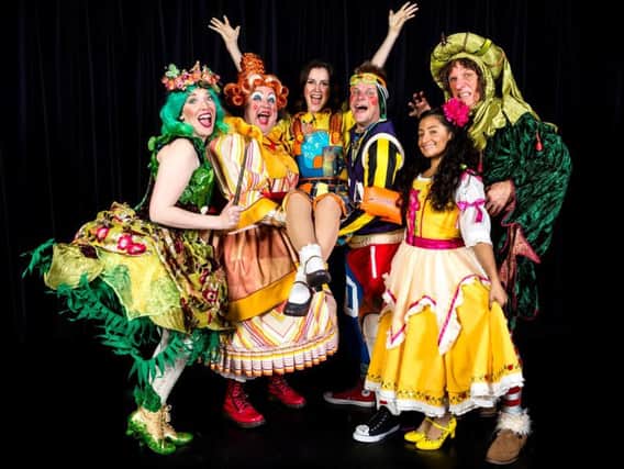 Festive cheer - Part of the cast of this years Harrogate Theatre panto.