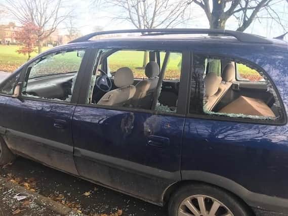 Residents have raised fears after several cars have been left with all or some of the windows smashed when left parked overnight on Stray Rein in Harrogate.