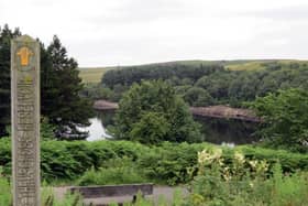 Thruscross reservoir, between Harrogate and Otley.