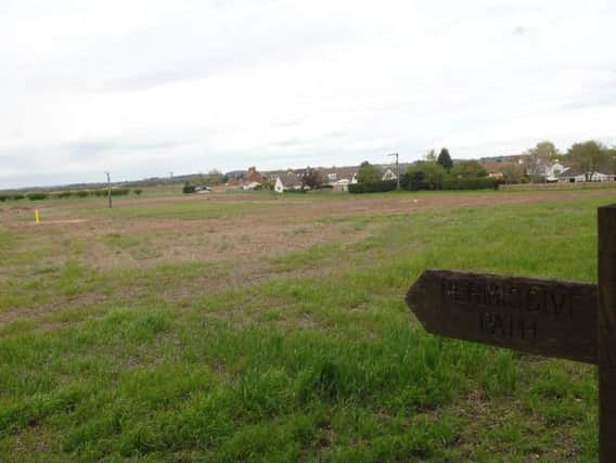 Developers want to build 36 homes on land close to the village of Goldsborough.