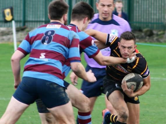 Ned Rutty scored the only try of the game as Harrogate Pythons saw off Skipton.