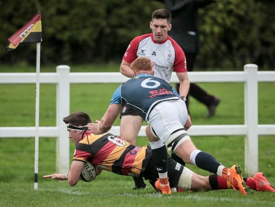 Jonny Coser scored a hat-trick of tries against Ilkley. Picture: Caught Light Photogrpahy