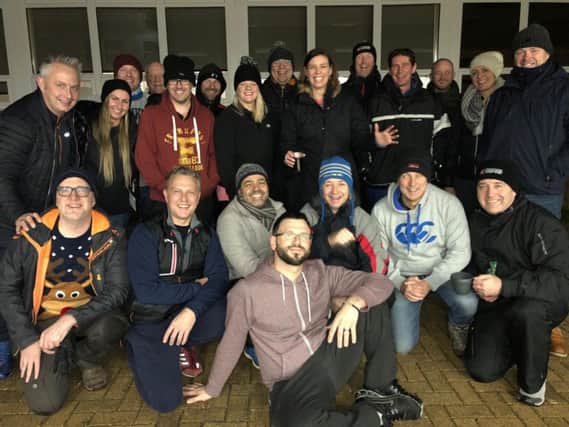 Business leaders in Harrogates first CEO Sleepout, which was held in the grounds of the towns Ashville College