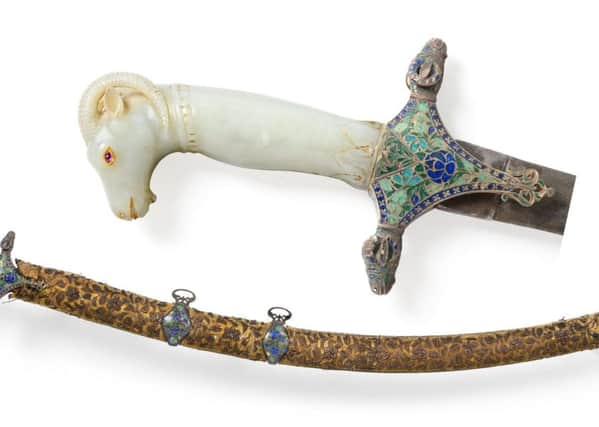 The rare Indian sword which sold for Â£14,000.