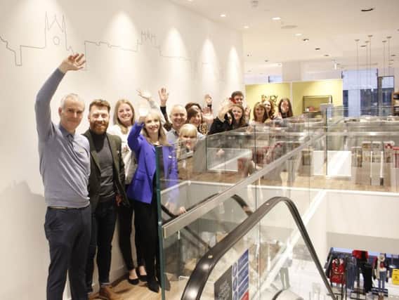 Boost for Harrogate's high street - The team of staff at the new Harrogate Next led by manager Jake Earnshaw.